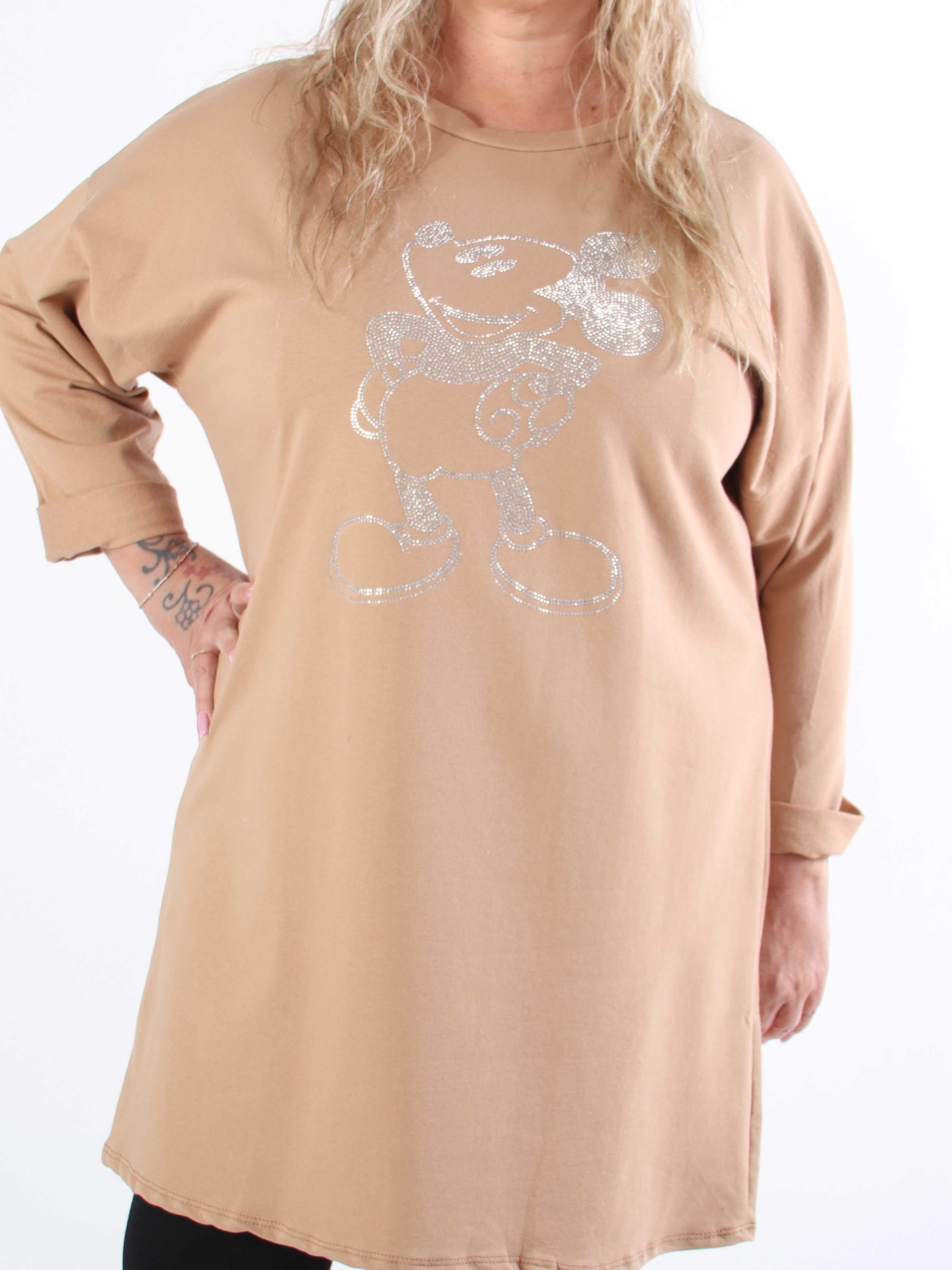 Mickey - Sød plus size joggingkjole med similisten